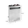 Scandia Electric Ultra Sauna Heater - Small (3.0-4.5KW) - 4.5 KW - 208V - 1P - 60 Min - Thermostat on Control Box